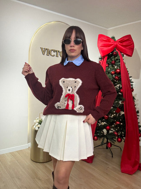 Maglia Teddy con fiocchetto - Victorem