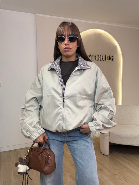 Jacket collo quadretti