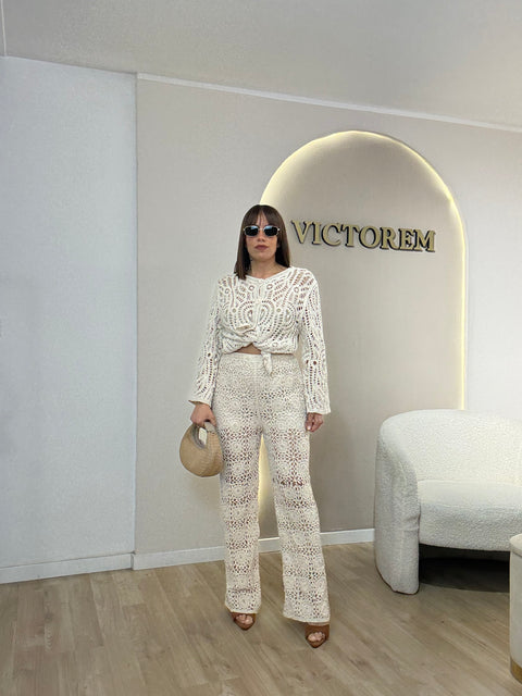 Pantalone in crochet