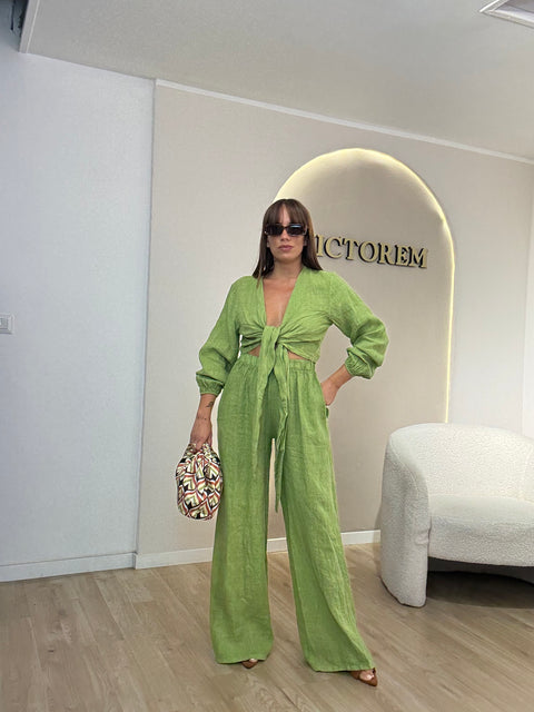 Pantalone Carla 100% LINO