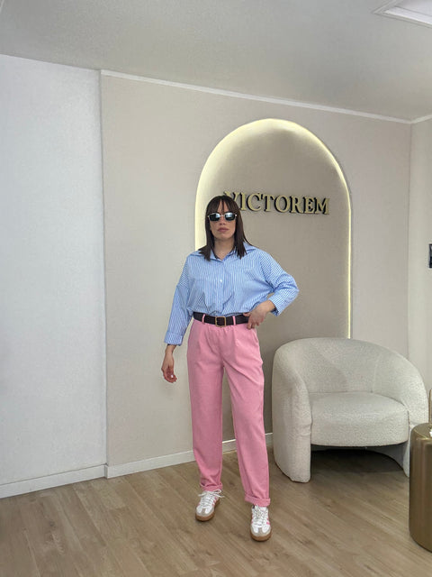 Pantalone “ Luana “ con cinta - Victorem