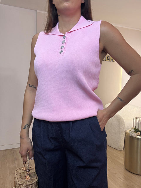 Maglia polo giro manica
