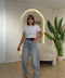 Jeans lungo tasca a filo