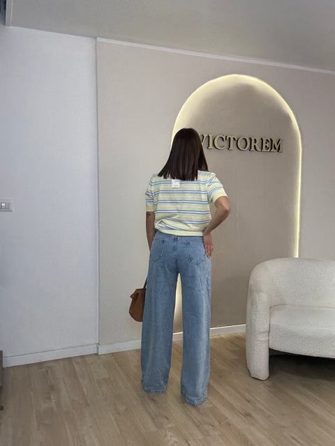 Jeans gamba ampia