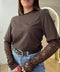 Maglia con manica in pizzo - Victorem