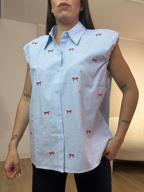 Camicia fiocchetti giro manica