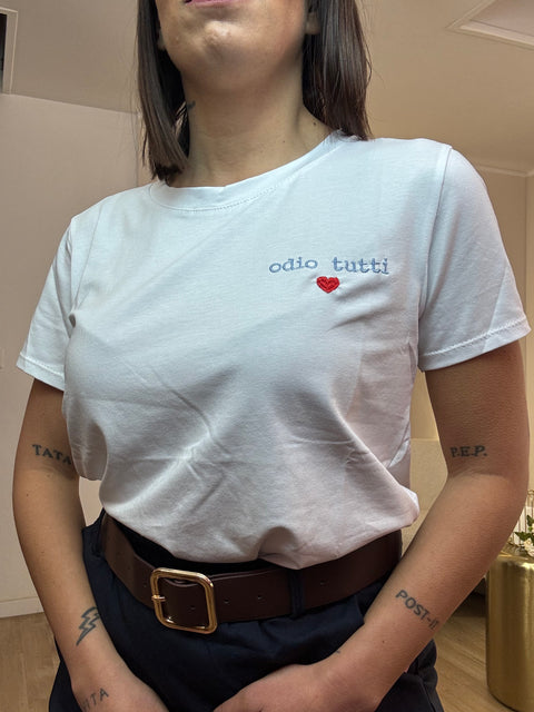 T-shirt "odio tutti"