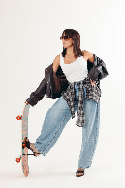 Denim con finta camicia