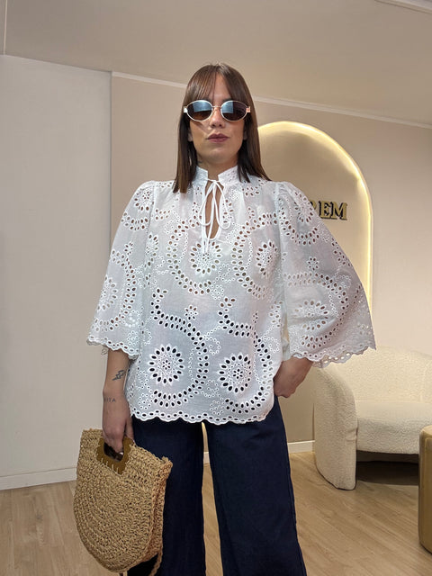 Camicia San gallo collo particolare