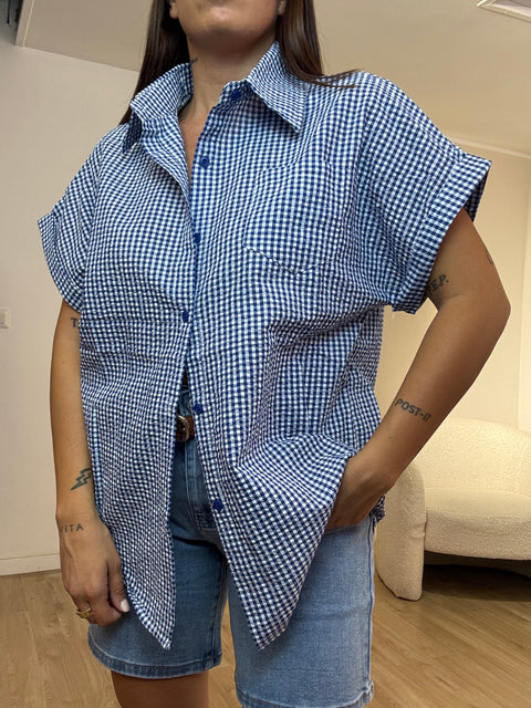 Camicia Vichy mezza manica