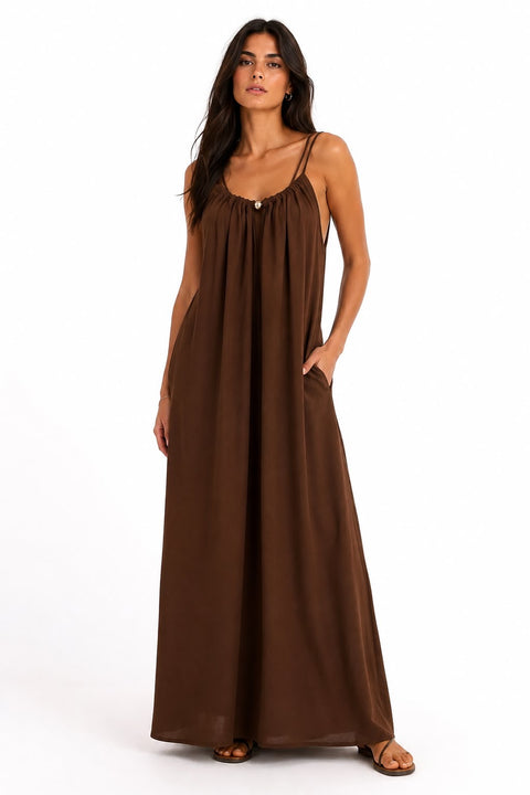 Abito LOW COST con perla oro