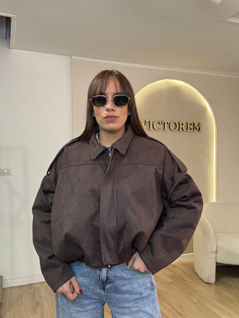 Jacket modello Zara in camoscio