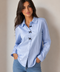 Camicia in cotone con fiocchetto