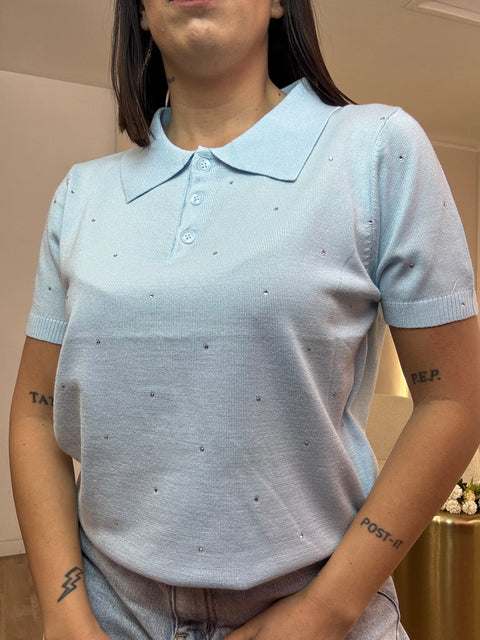 Polo in filo strass