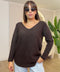 Maglia lana rasata basic