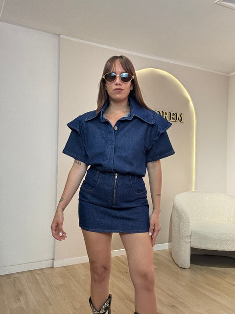 Coordinato in denim Ketty