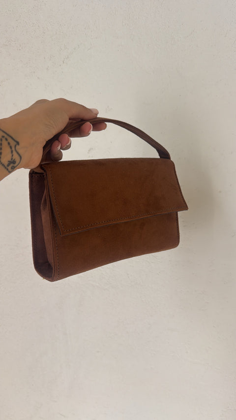 Borsa rigida camoscio