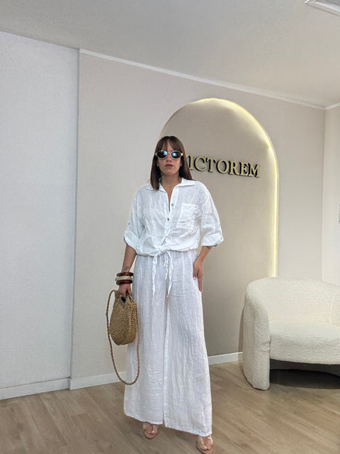 Pantalone Nuvola 100 % lino