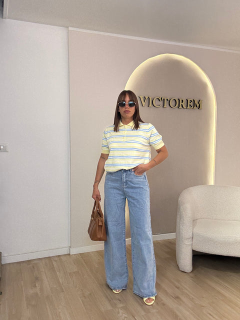 Jeans gamba ampia