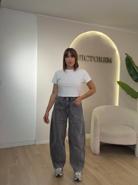 Jeans baloon grigio