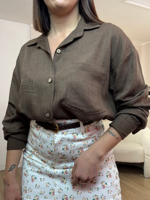 Camicia simil lino