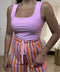 Body lycra scollo quadrato