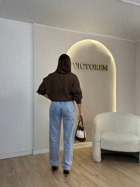 Jeans mom fit See