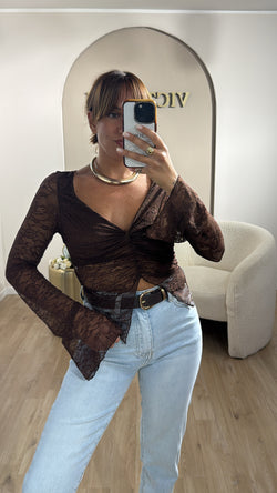 Maglia in pizzo low cost