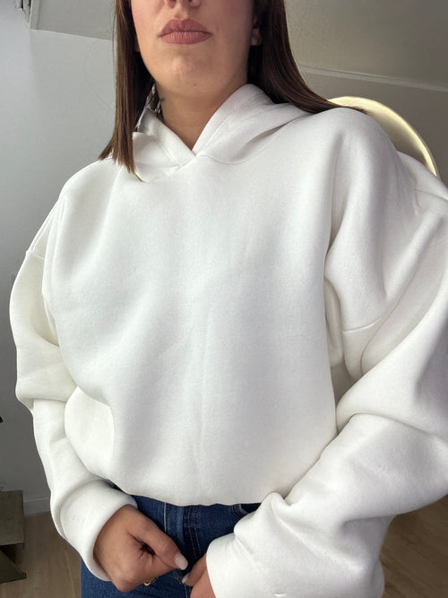 Felpa con cappuccio in pile