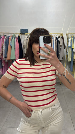 Maglia in filo righe