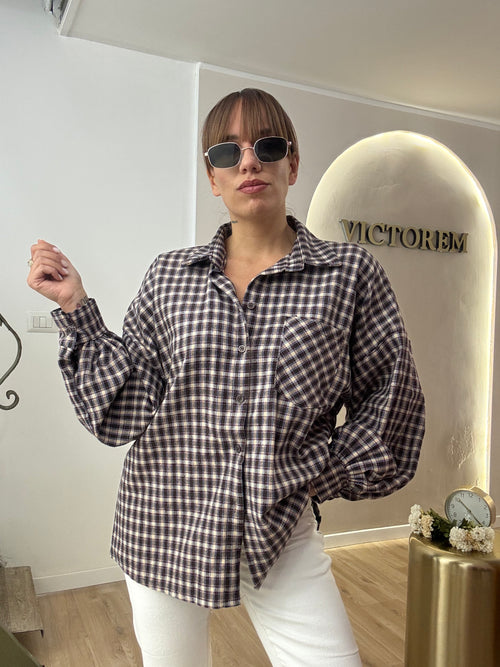 Camicia a quadri flanella