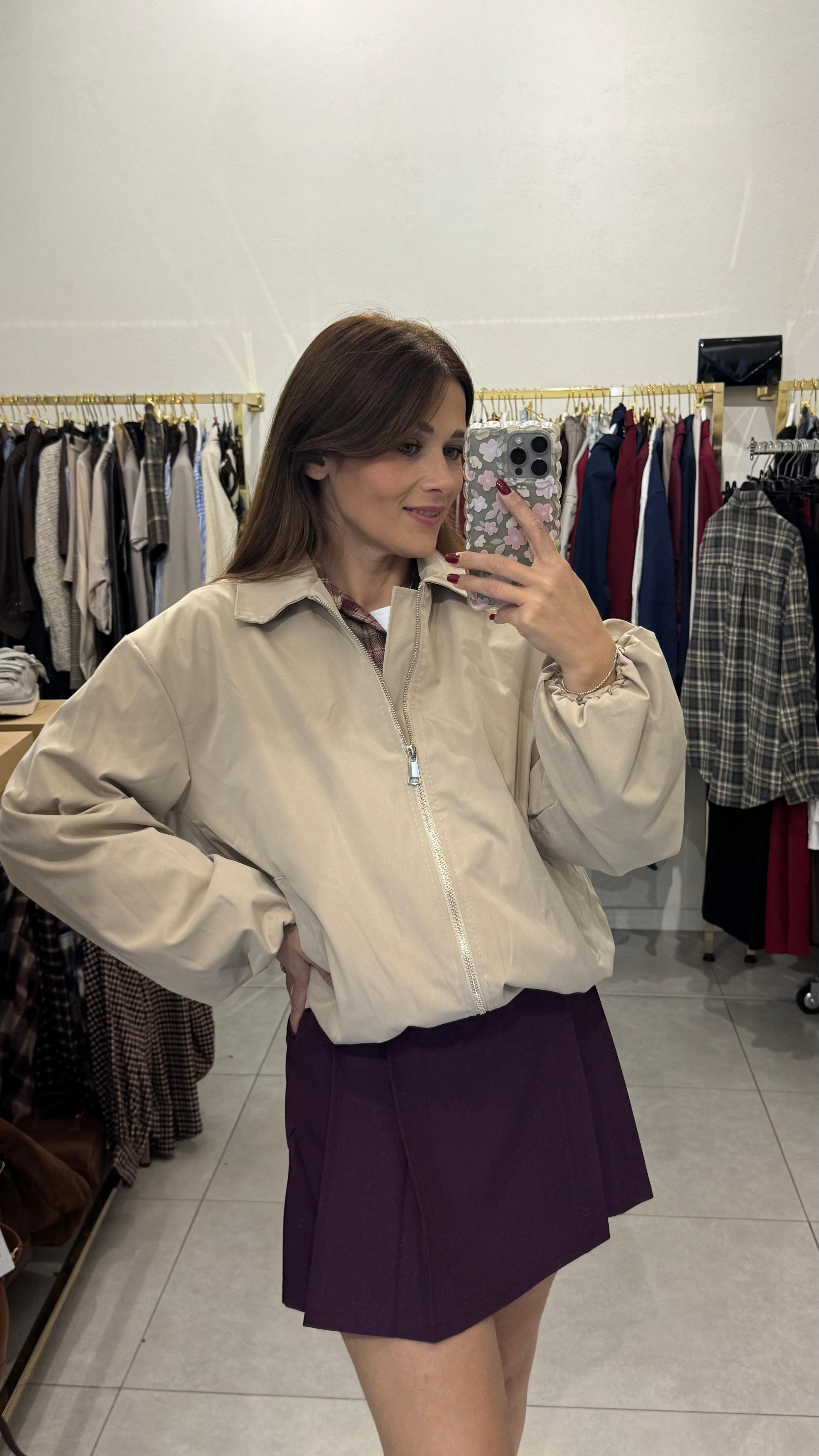 Bomber con colletto