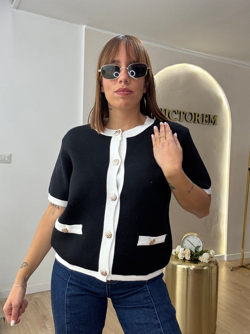 Cardigan mezza manica