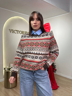 Maglia fantasia natalizia