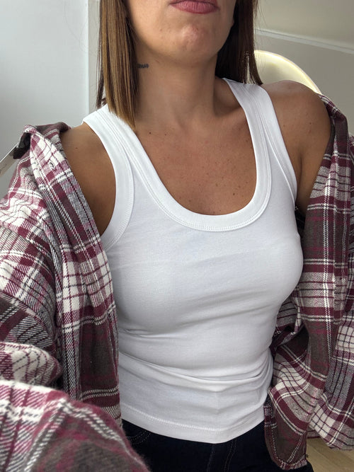 Canotta basic 100 % cotone