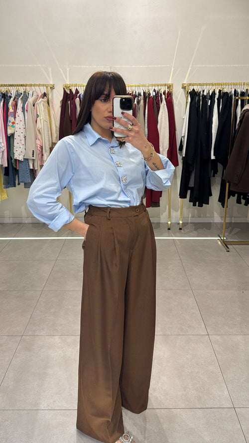 Pantalone palazzo ampio