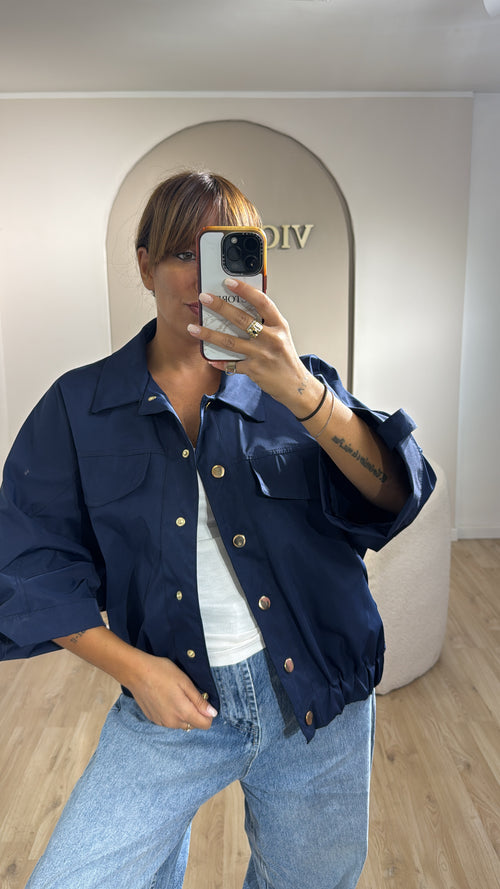 Jacket con bottoni gold