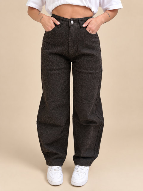 Jeans balloon animalier