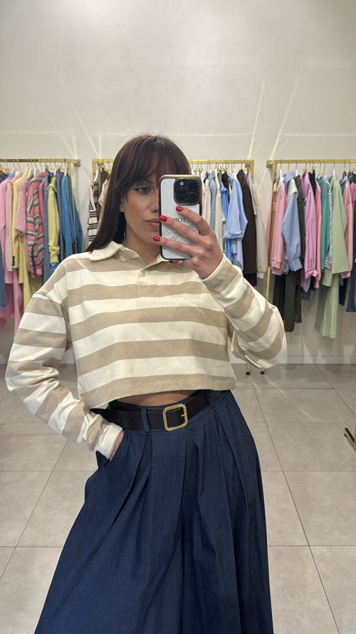 Maglia polo manica lunga