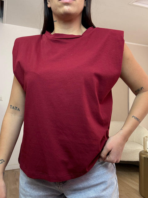 T-shirt basic con spallina