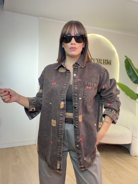 Camicia in denim Teddy