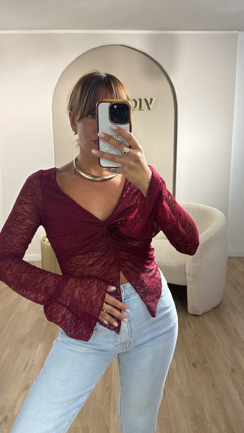 Maglia in pizzo low cost