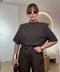 T-shirt over con spallina mezzo collo - Victorem