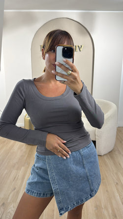 Maglia basic giro collo