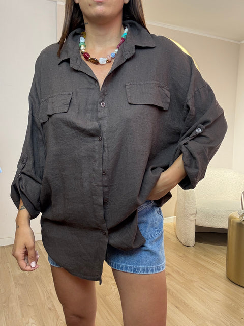 Camicia tasconi lino&cotone