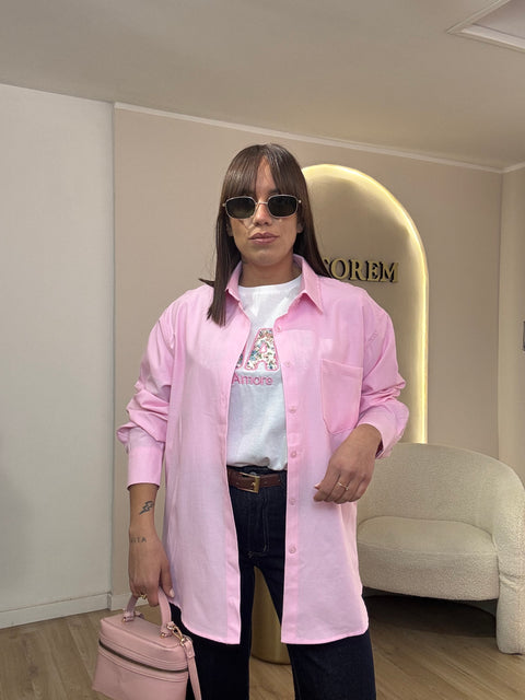 Camicia in cotone con taschino