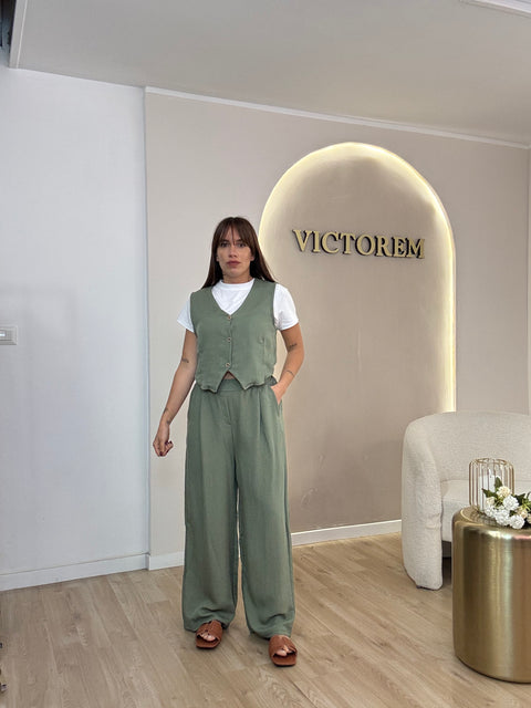 Coordinato gilet e pantalone