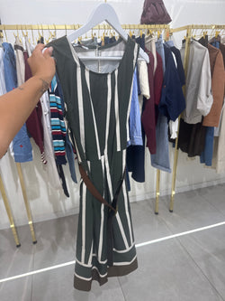 Abito in cotone riga