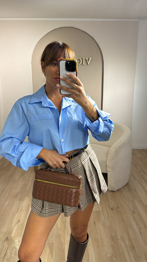 Camicia semplice crop