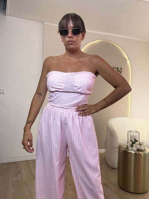 Coordinato quadretti love